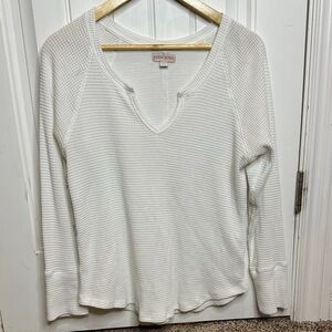 Knox Rose White Waffle Knit